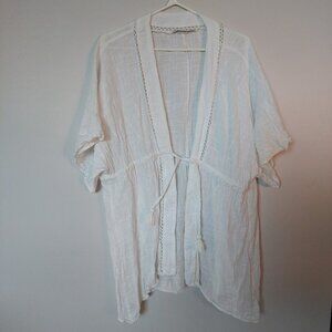 Abercrombie Tie-Front Beach Swim Kimono Coverup - One Size